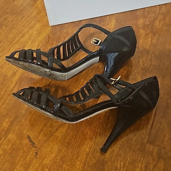 Michael Kors Patent Leather & Suede Heels - Picture 7 of 10